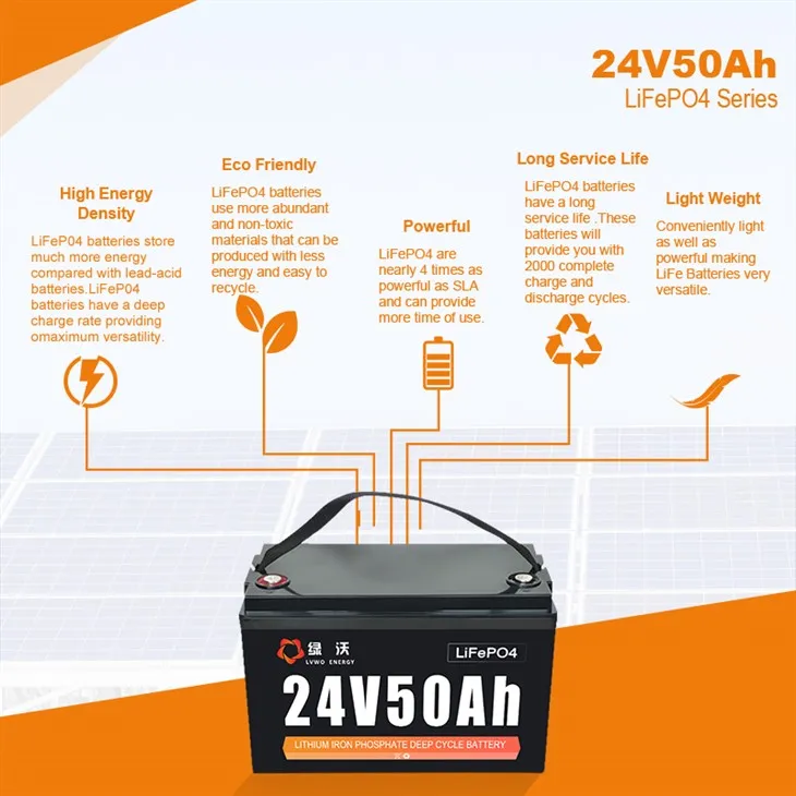 LVWO-24V 25.6V 50Ah LiFePO4 Lithium Battery